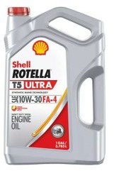A gallon of shell rotella t 5 ultra engine oil.